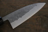 Seisuke Blue Steel No.2 Nashiji Ajikiri 105mm Chestnut Handle - Japanny - Best Japanese Knife