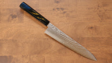  Kajin Cobalt Special Steel Damascus Gyuto 240mm Lacquered Handle - Japanny - Best Japanese Knife