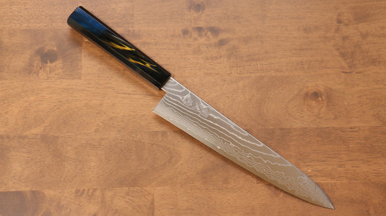 Kajin Cobalt Special Steel Damascus Gyuto 240mm Lacquered Handle - Japanny - Best Japanese Knife