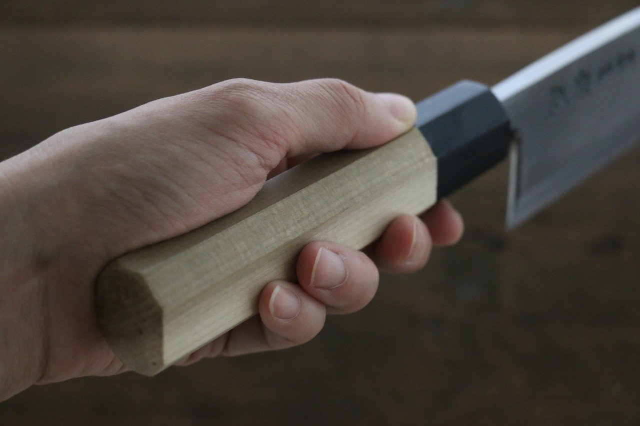 Sukenari Blue Steel No.2 Hongasumi Deba Magnolia Handle - Japanny - Best Japanese Knife