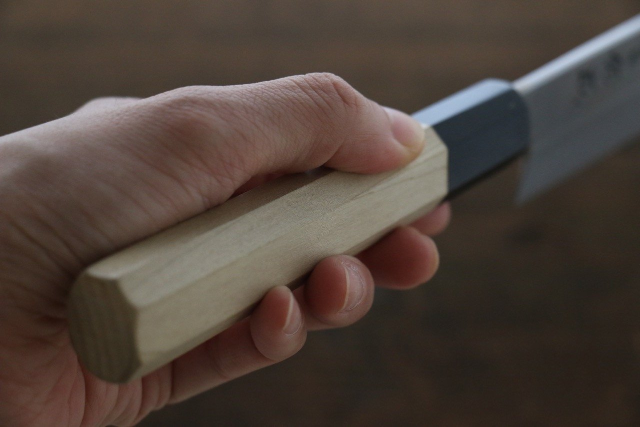 Sukenari Blue Steel No.2 Hongasumi Mukimono 180mm Magnolia Handle - Japanny - Best Japanese Knife