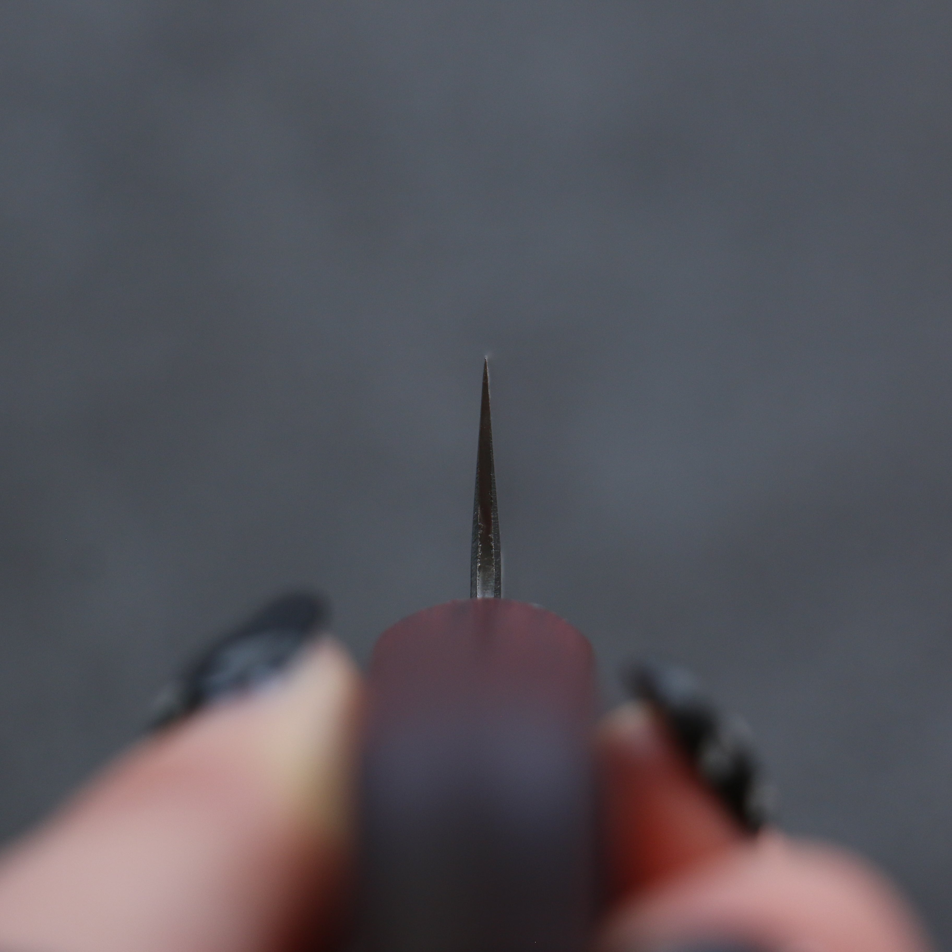 Seisuke Blue Super Hammered Petty-Utility 150mm Red Pakka wood Handle - Japanny - Best Japanese Knife