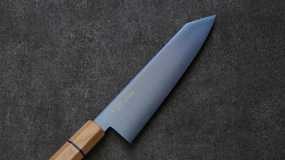 Seisuke SK-85 steel Ion plating Kiritsuke Santoku 180mm White wood Handle - Japanny - Best Japanese Knife