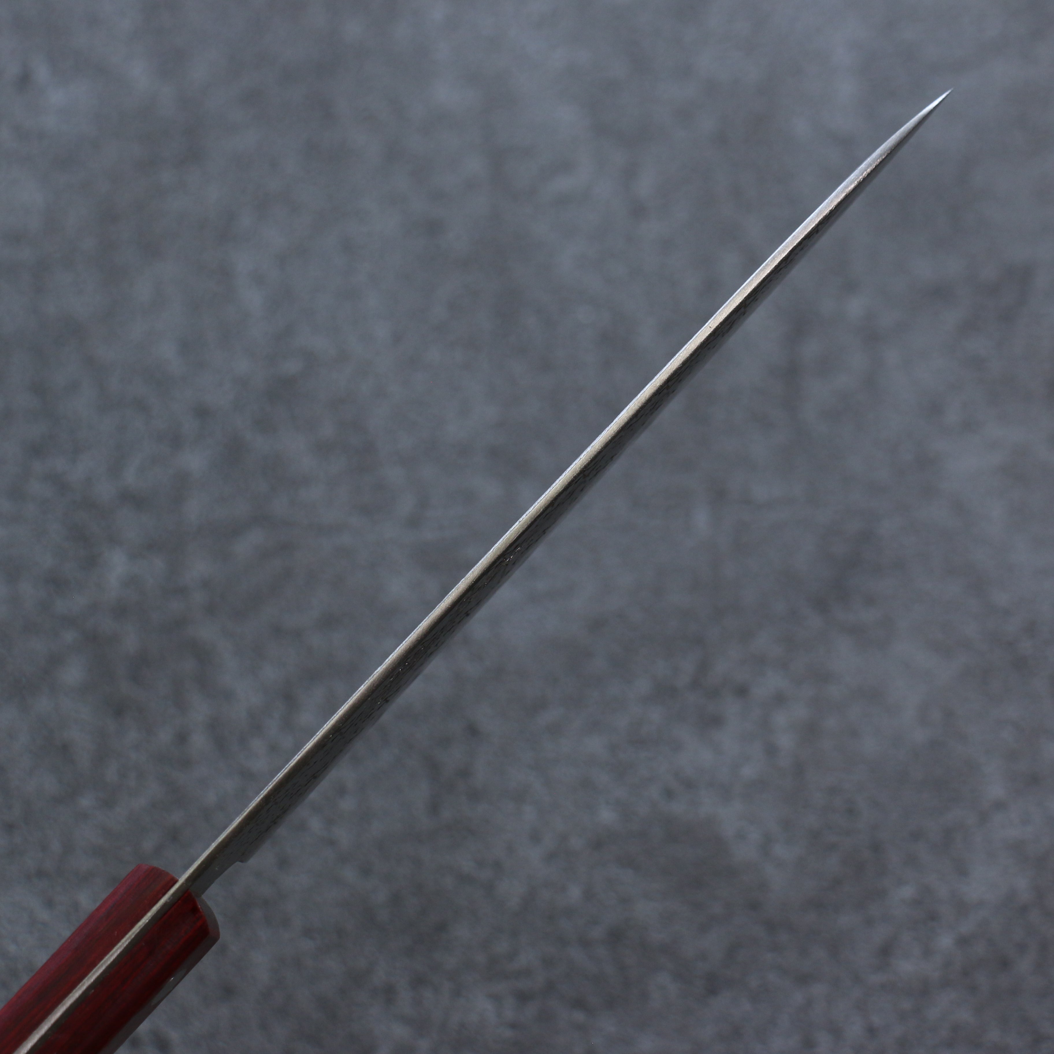 Seisuke Blue Super Hammered Petty-Utility 150mm Red Pakka wood Handle - Japanny - Best Japanese Knife