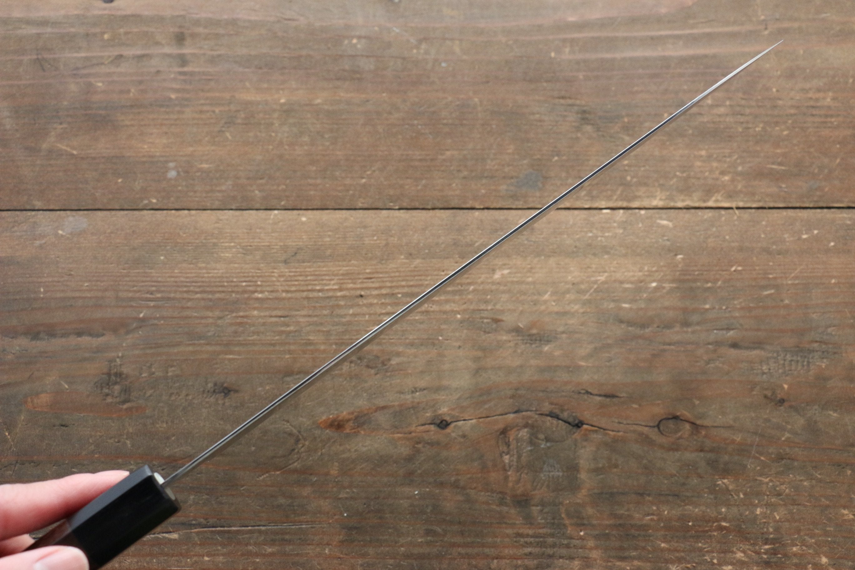 Seisuke AUS10 Damascus Gyuto 240mm Shitan Handle - Japanny - Best Japanese Knife