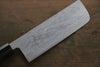 Kanetsune White Steel No.2 11 Layer Damascus Nakiri Japanese Chef Knife 165mm Shitan Handle - Japanny - Best Japanese Knife