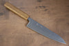 Seisuke Tsukikage AUS10 Migaki Finished Hammered Damascus Gyuto 180mm Oak Handle - Japanny - Best Japanese Knife