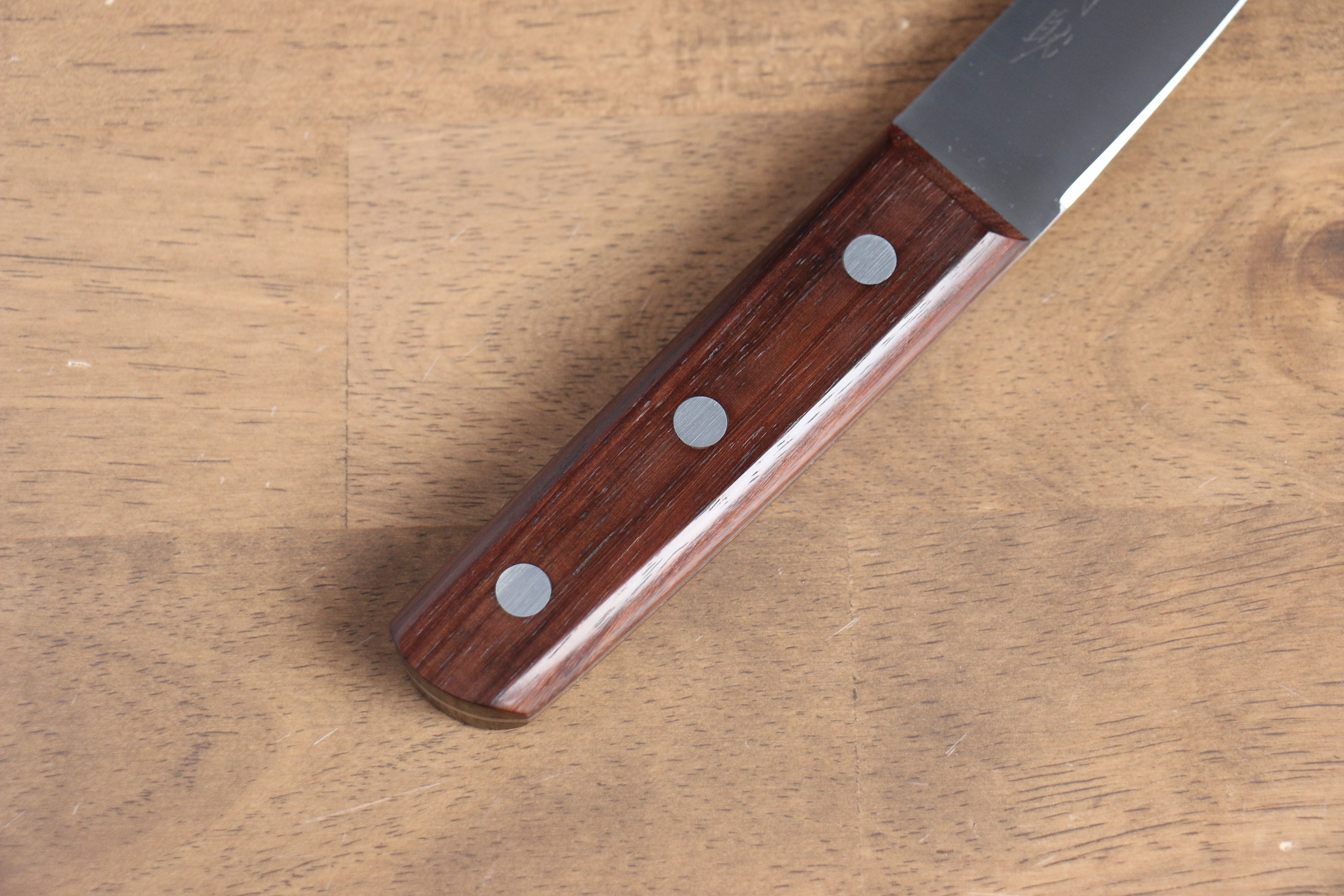 Seisuke Sanzoku Japanese Steel Honesuki Boning (Maru) 150mm Shitan Handle - Japanny - Best Japanese Knife