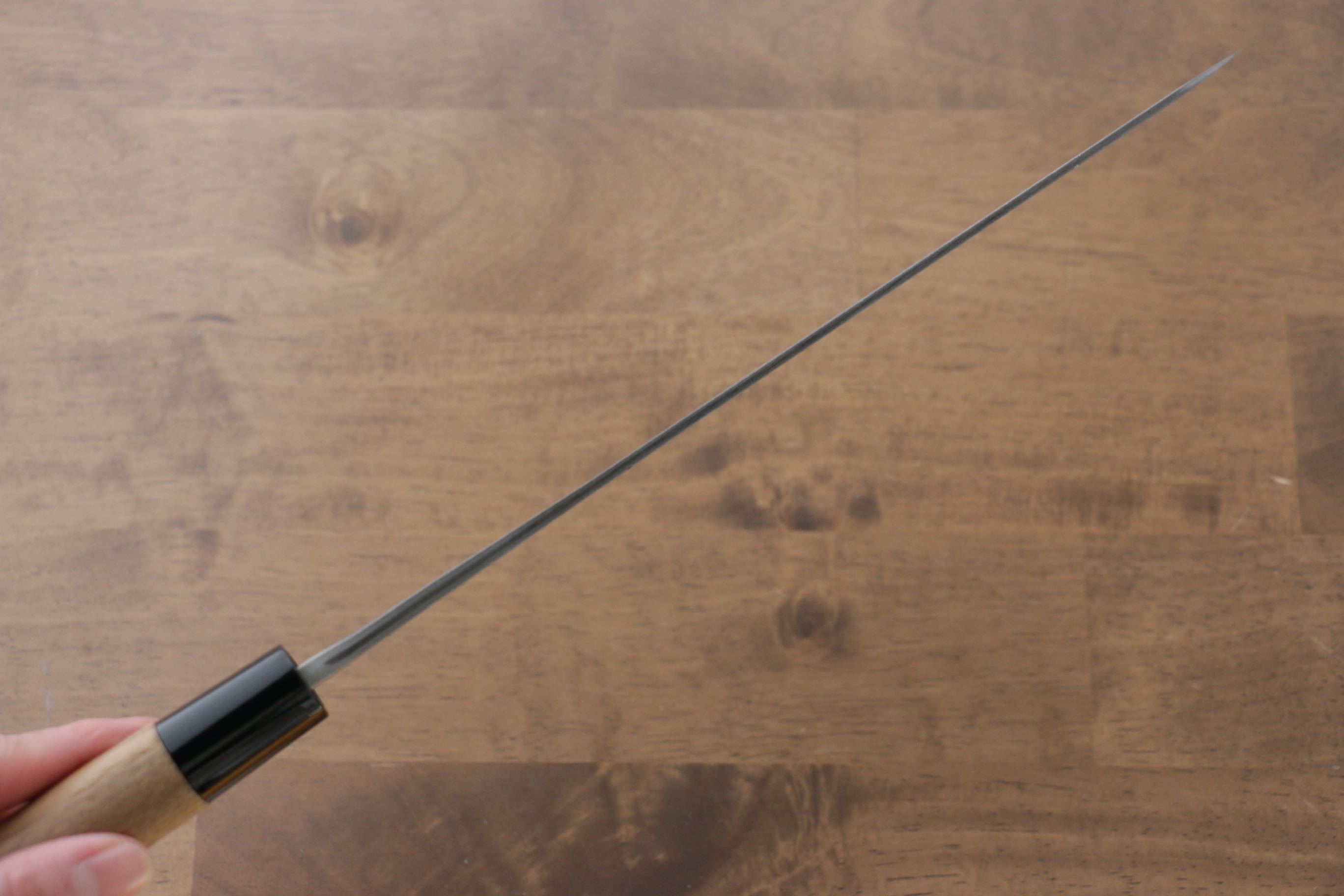 Seisuke Blue Steel No.2 Nashiji Gyuto 240mm Chestnut Handle - Japanny - Best Japanese Knife