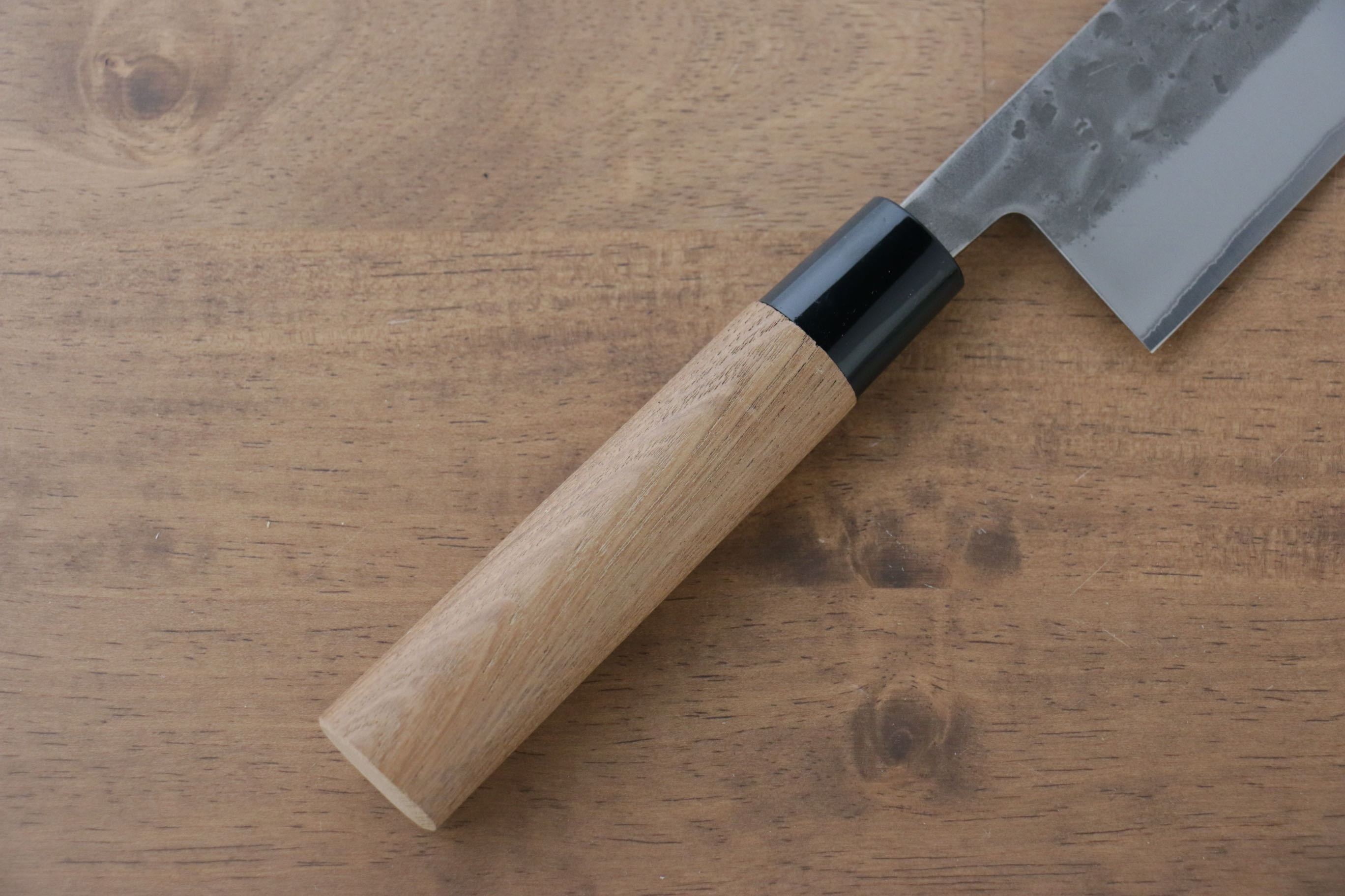 Seisuke Blue Steel No.2 Nashiji Gyuto 240mm Chestnut Handle - Japanny - Best Japanese Knife