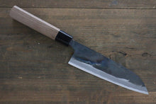  Sakai Takayuki Blue Steel No.2 Kurouchi Santoku 170mm - Japanny - Best Japanese Knife