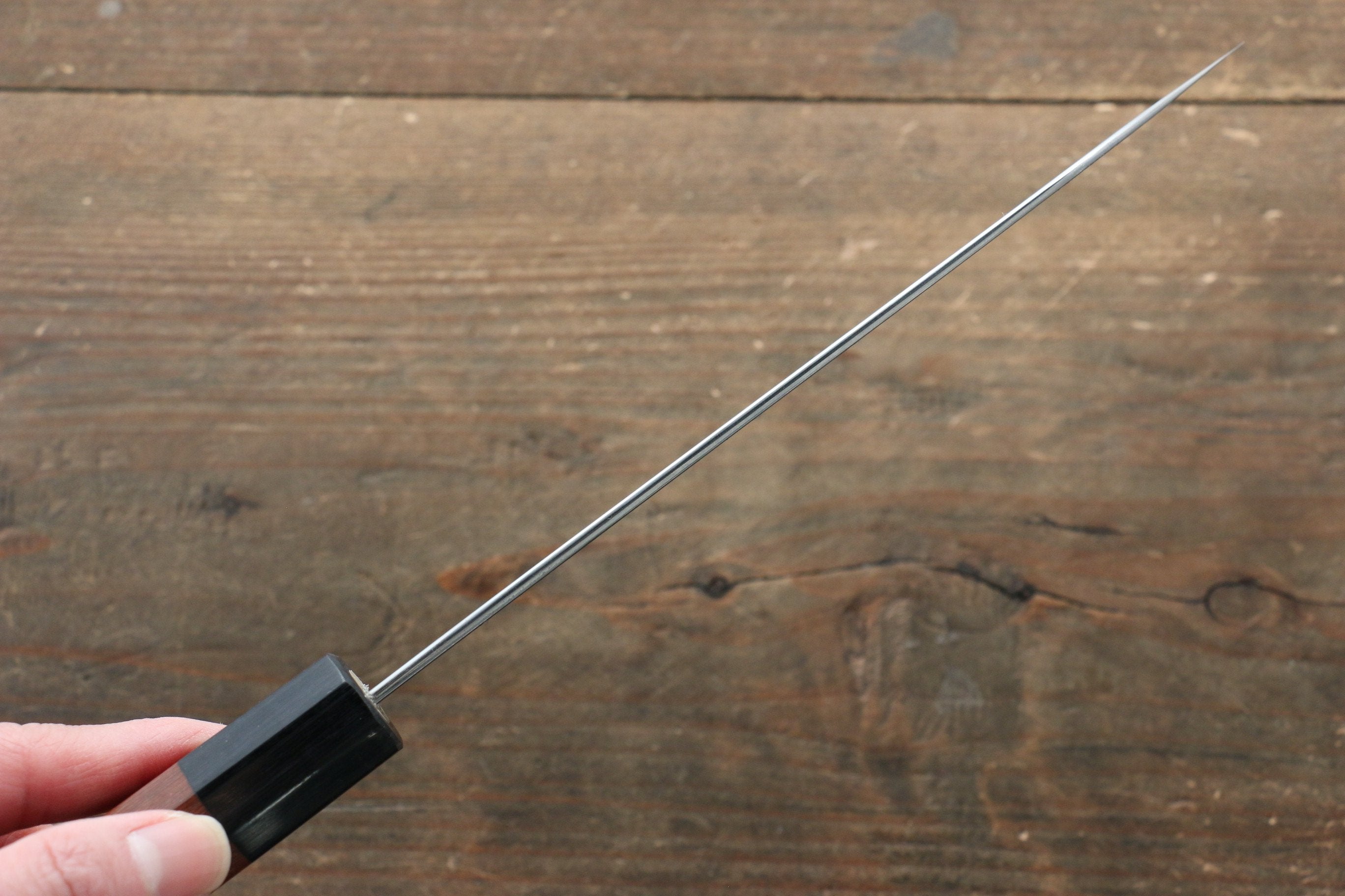 Shibata Takayuki Koutetsu Blue Super Santoku  165mm Jarrah Handle - Japanny - Best Japanese Knife