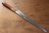 Sakai Takayuki Tenryu Uzushio Blue Steel No.2 Dragon Engraved Yanagiba 300mm Red Ebony Wood Handle with Sheath - Japanny - Best Japanese Knife