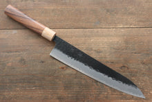  Seisuke Kokubyaku Blue Super Hammered Gyuto 240mm Morado Handle - Japanny - Best Japanese Knife