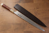 Sakai Takayuki Tenryu Uzushio Blue Steel No.2 Dragon Engraved Yanagiba 300mm Red Ebony Wood Handle with Sheath - Japanny - Best Japanese Knife