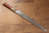 Sakai Takayuki Tenryu Uzushio Blue Steel No.2 Dragon Engraved Yanagiba 300mm Red Ebony Wood Handle with Sheath - Japanny - Best Japanese Knife