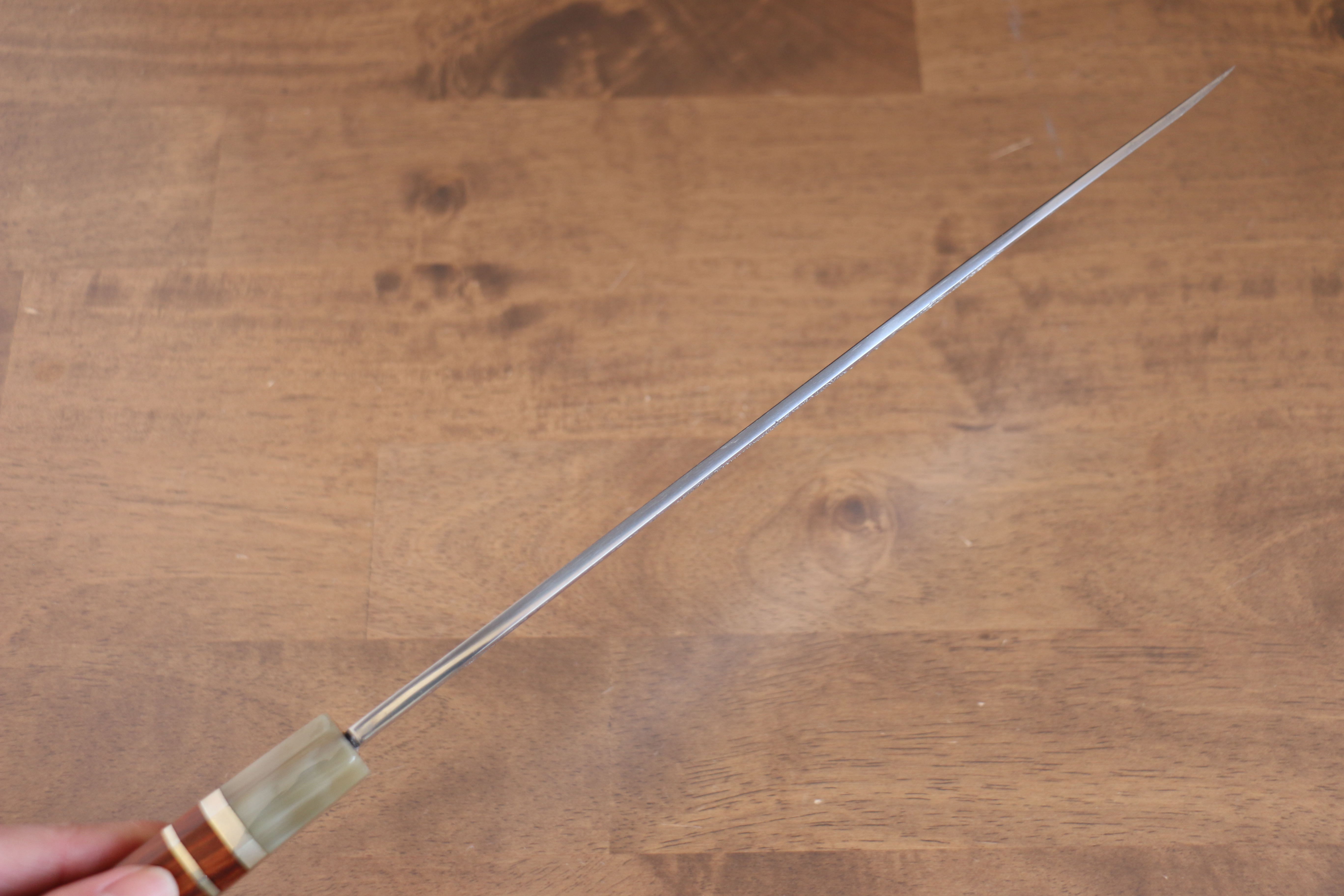 Sakai Takayuki Tenryu Uzushio Blue Steel No.2 Dragon Engraved Yanagiba 300mm Red Ebony Wood Handle with Sheath - Japanny - Best Japanese Knife