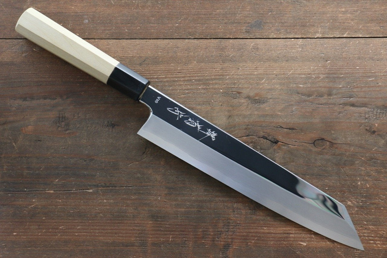 Kikumori VG10 Mirrored Finish Kiritsuke Japanese Chef Knife 240mm - Japanny - Best Japanese Knife
