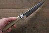 Fujiwara Teruyasu White Steel No.1 Nashiji Petty-Utility 135mm with Magnolia Handle - Japanny - Best Japanese Knife