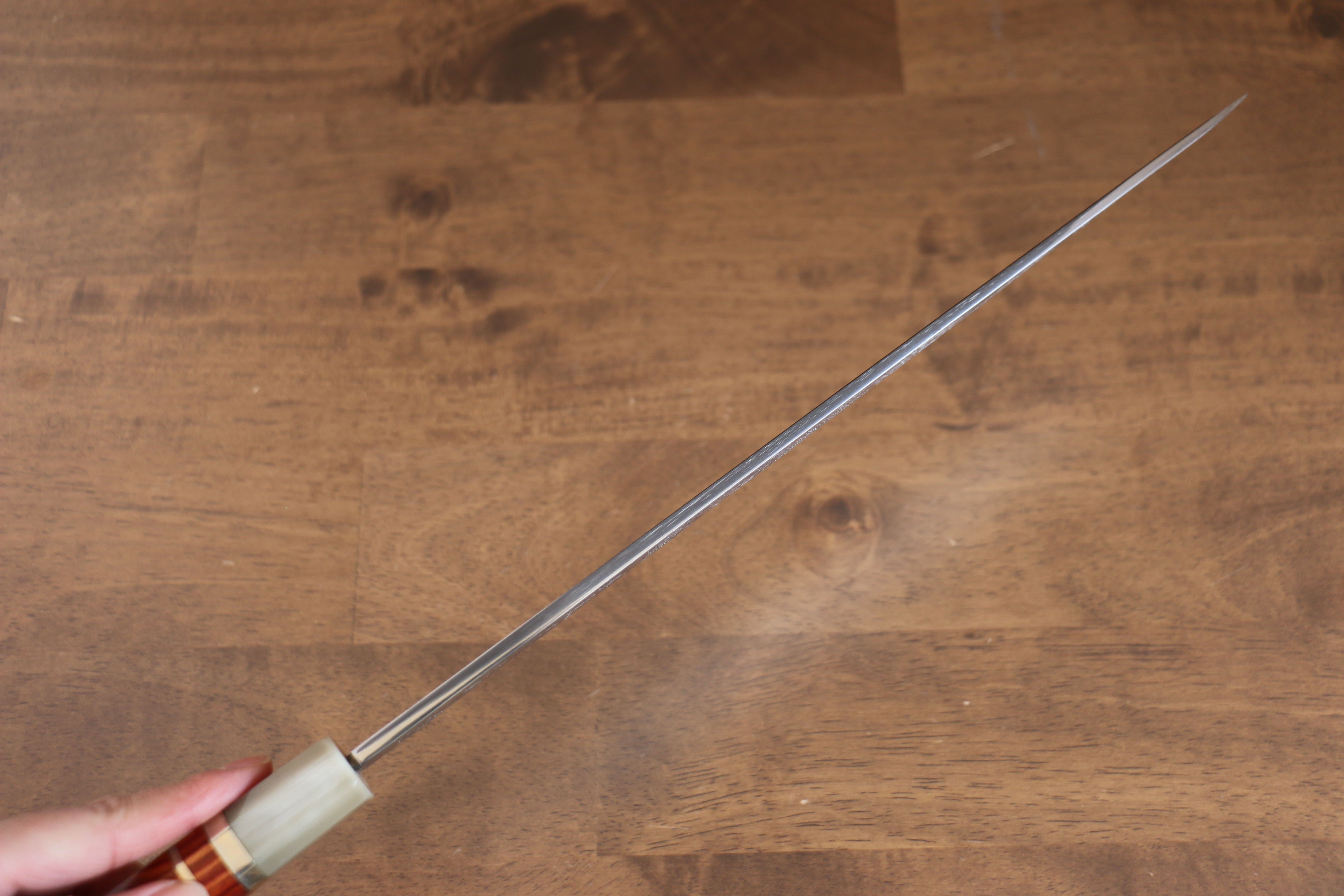 Sakai Takayuki Tenryu Uzushio Blue Steel No.2 Dragon Engraved Yanagiba 300mm Red Ebony Wood Handle with Sheath - Japanny - Best Japanese Knife