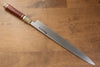 Sakai Takayuki Tenryu Uzushio Blue Steel No.2 Dragon Engraved Yanagiba 300mm Red Ebony Wood Handle with Sheath - Japanny - Best Japanese Knife