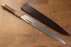 Sakai Takayuki Tenryu Uzushio Blue Steel No.2 Dragon Engraved Yanagiba 300mm Red Ebony Wood Handle with Sheath - Japanny - Best Japanese Knife