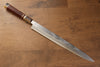 Sakai Takayuki Tenryu Uzushio Blue Steel No.2 Dragon Engraved Yanagiba 300mm Red Ebony Wood Handle with Sheath - Japanny - Best Japanese Knife