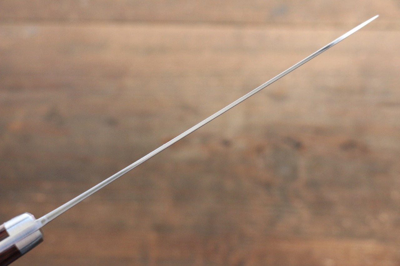 Kunihira Tanzo VG1 Damascus Santoku 170mm Mahogany Handle - Japanny - Best Japanese Knife