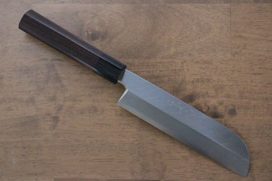 Jikko Silver Steel No.3 Kamagata Usuba  165mm Shitan Handle - Japanny - Best Japanese Knife