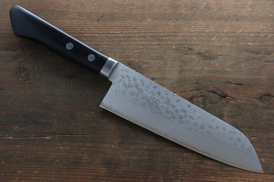 Kunihira Sairyu VG10 Damascus Santoku 170mm Pakka wood Handle - Japanny - Best Japanese Knife