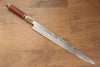 Sakai Takayuki Tenryu Uzushio Blue Steel No.2 Dragon Engraved Yanagiba 300mm Red Ebony Wood Handle with Sheath - Japanny - Best Japanese Knife