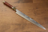 Sakai Takayuki Tenryu Uzushio Blue Steel No.2 Dragon Engraved Yanagiba 300mm Red Ebony Wood Handle with Sheath - Japanny - Best Japanese Knife