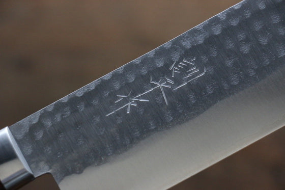 Kunihira VG1 Hammered Usuba 165mm Mahogany Handle - Japanny - Best Japanese Knife