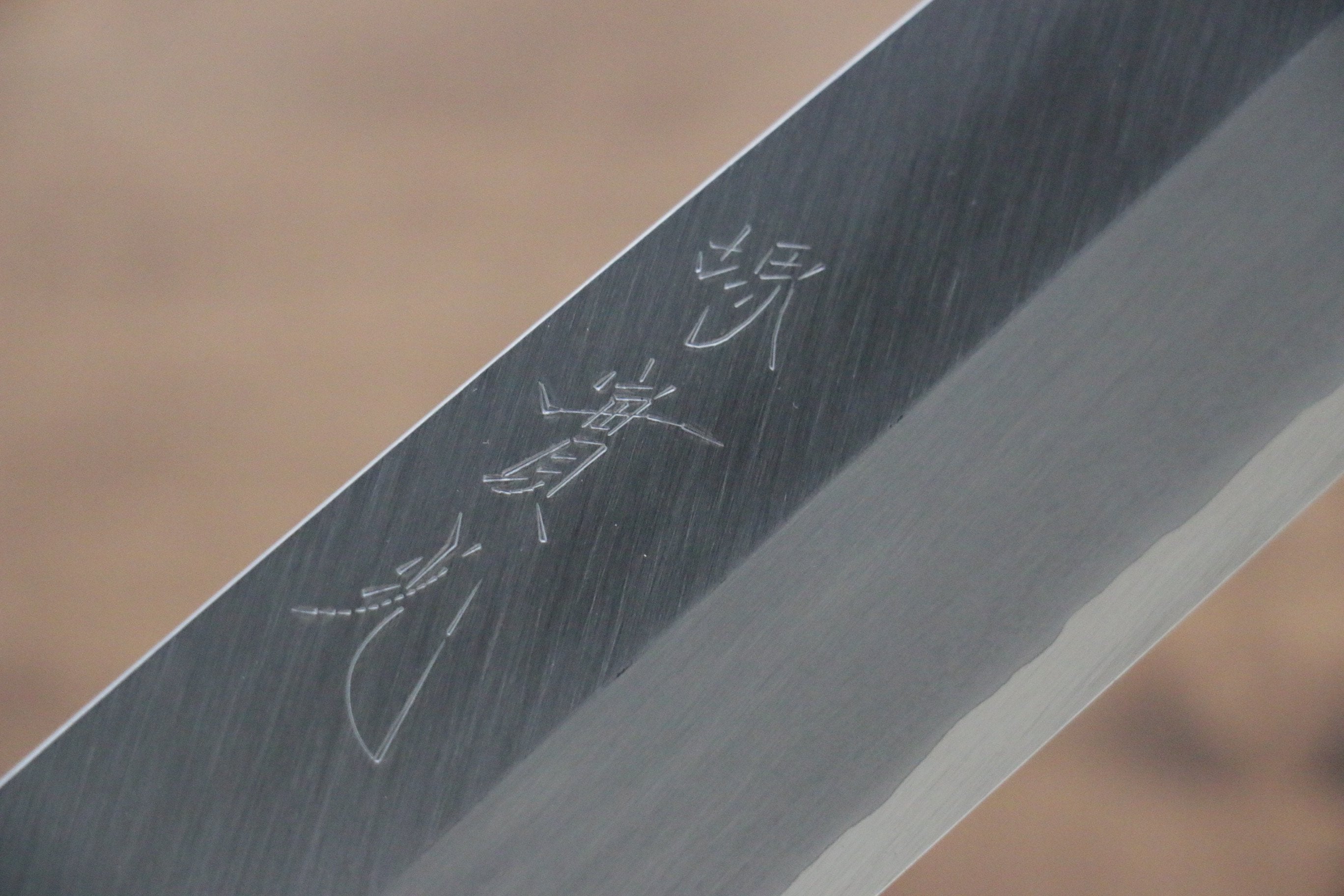 Jikko Silver Steel No.3 Kamagata Usuba  195mm Shitan Handle - Japanny - Best Japanese Knife