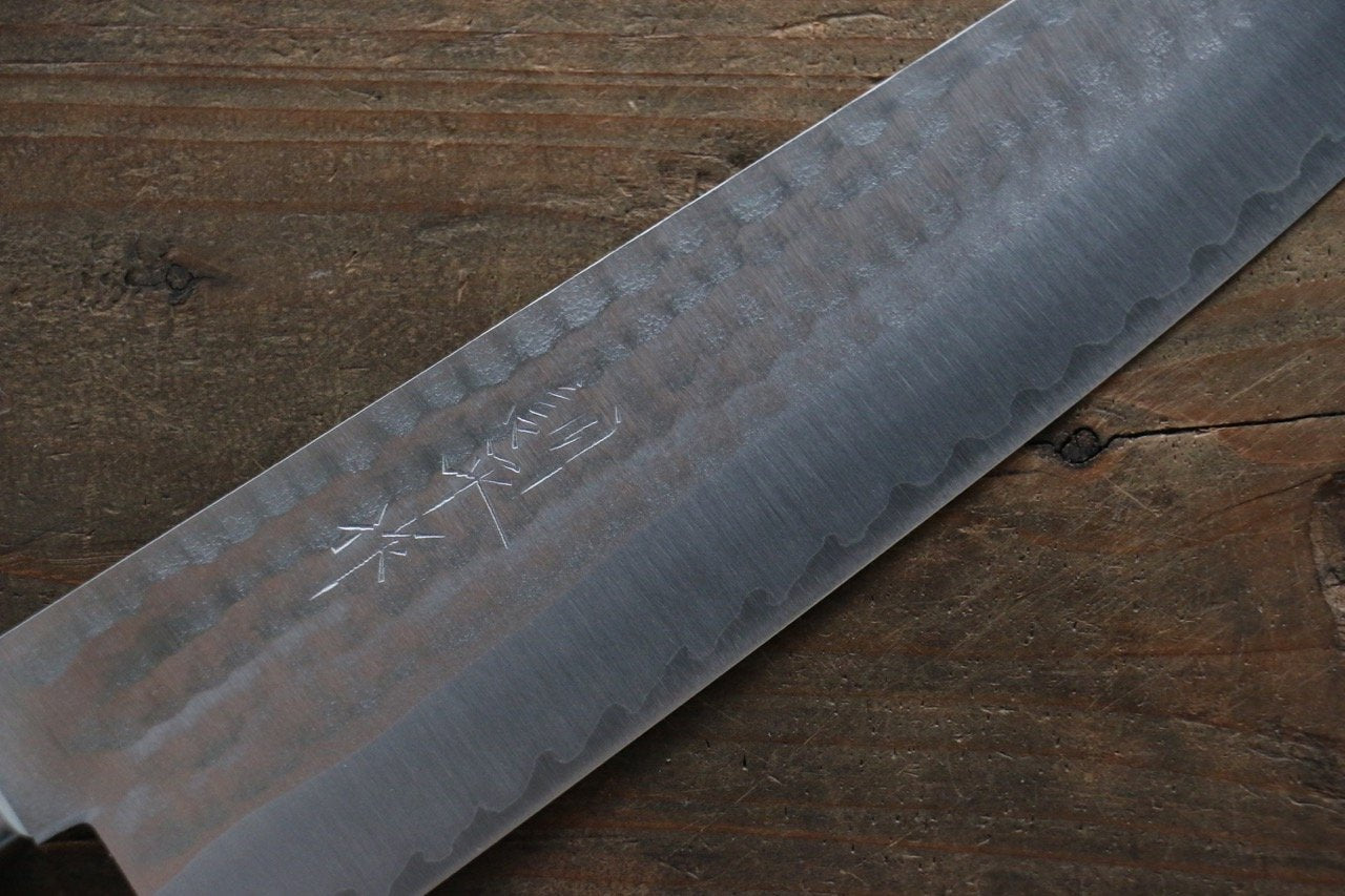 Kunihira VG1 Hammered Gyuto 180mm Mahogany Handle - Japanny - Best Japanese Knife