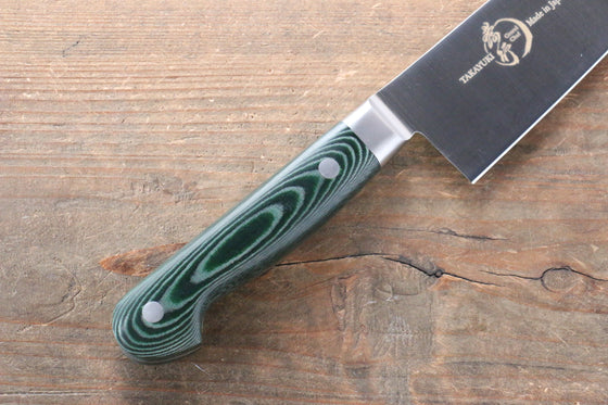 Sakai Takayuki Grand Chef Grand Chef Swedish Steel-stn Gyuto  210mm Green Micarta Handle - Japanny - Best Japanese Knife