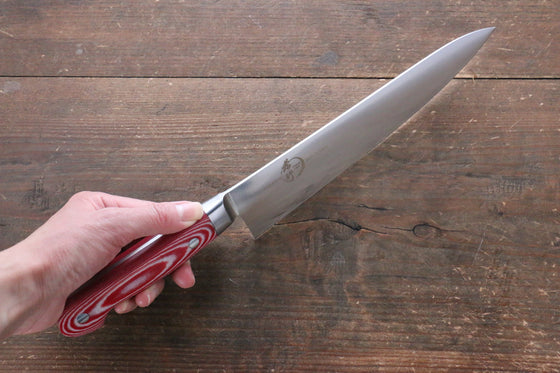 Sakai Takayuki Grand Chef Grand Chef Swedish Steel-stn Gyuto  210mm Red Micarta Handle - Japanny - Best Japanese Knife