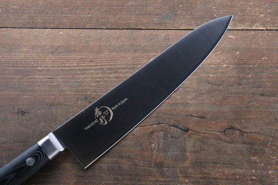 Sakai Takayuki Grand Chef Grand Chef Swedish Steel-stn Gyuto  210mm Black Micarta Handle - Japanny - Best Japanese Knife