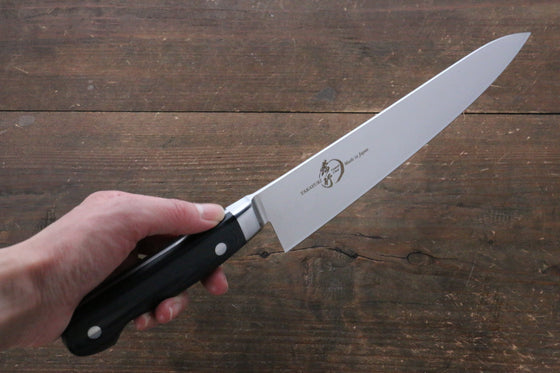 Sakai Takayuki Grand Chef Grand Chef Swedish Steel-stn Gyuto  210mm Black Micarta Handle - Japanny - Best Japanese Knife