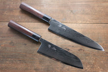  Seisuke VG10 63Layer Damascus Santoku 165mm & Gyuto 210mm Japanese Chef Knife Set - Japanny - Best Japanese Knife