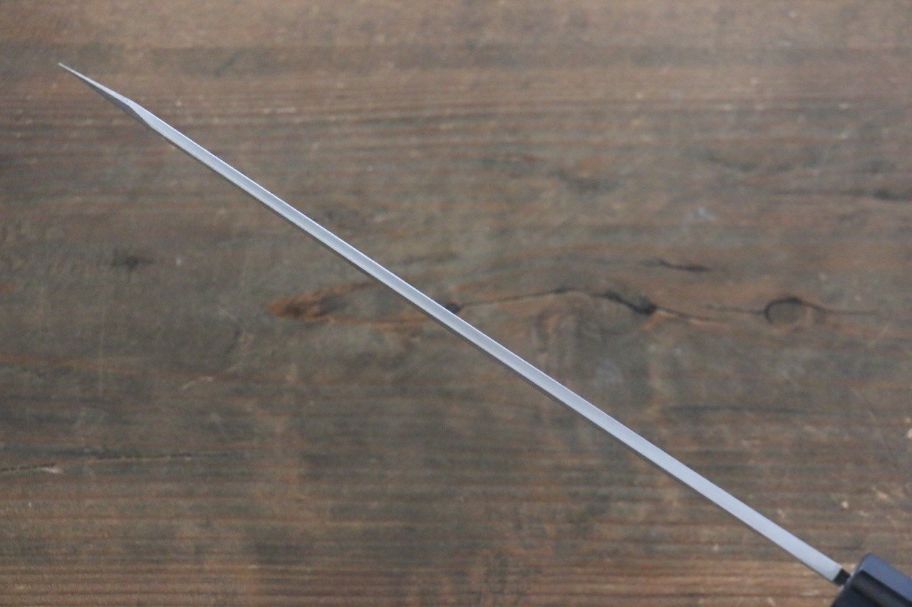 Hideo Kitaoka [Left Handed] White Steel No.2 Damascus Kiritsuke Yanagiba 240mm Shitan Handle - Japanny - Best Japanese Knife