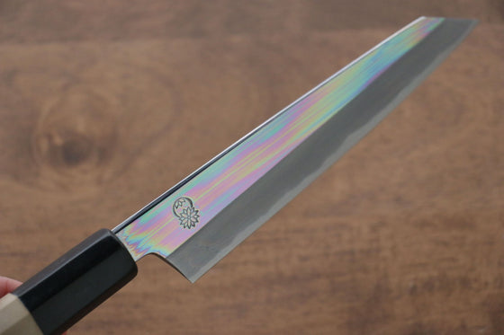 Choyo Blue Steel No.1 Mirrored Finish Kiritsuke Petty-Utility 135mm Magnolia Handle - Japanny - Best Japanese Knife