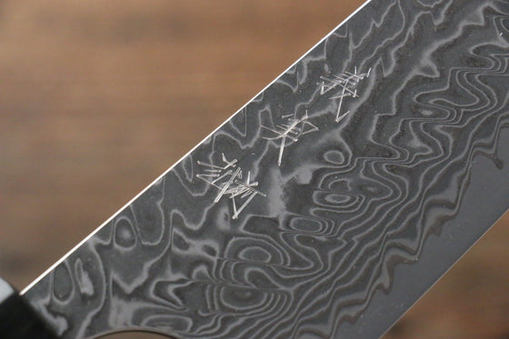 Yoshimi Kato SG2 Damascus Bunka 165mm with Black Persimmon Handle A - Japanny - Best Japanese Knife