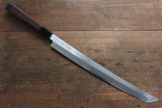 Sakai Takayuki Zangetsu Silver Steel No.3 Sakimaru Yanagiba Wenge Handle with Sheath - Japanny - Best Japanese Knife