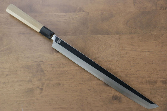 Choyo Silver Steel No.3 Mirrored Finish Sakimaru Takohiki 300mm Magnolia Handle - Japanny - Best Japanese Knife