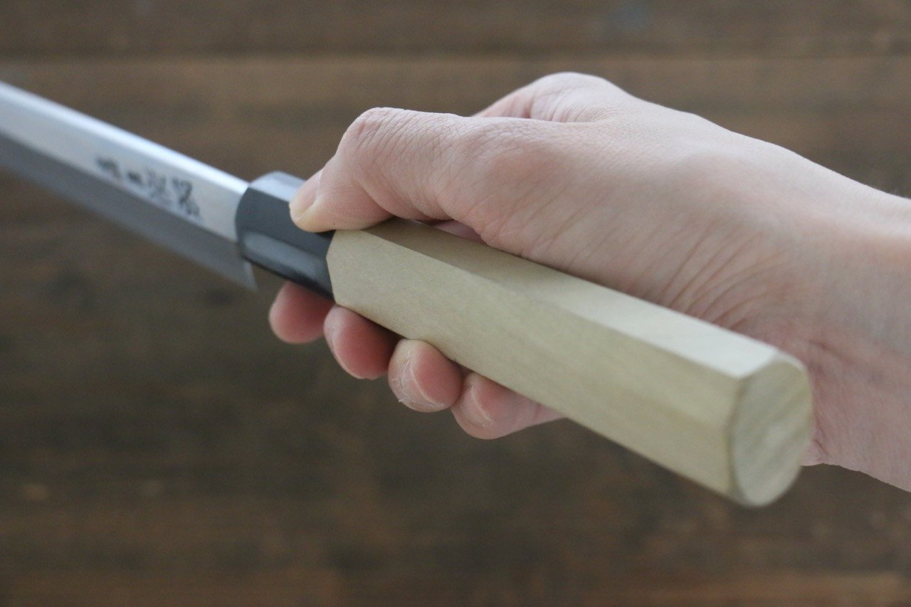 Sukenari [Left Handed] Blue Steel No.2 Hongasumi Yanagiba Magnolia Handle - Japanny - Best Japanese Knife