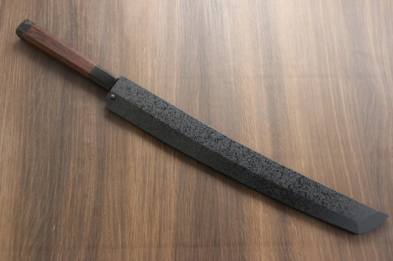 Sakai Takayuki Zangetsu Silver Steel No.3 Sakimaru Yanagiba Wenge Handle with Sheath - Japanny - Best Japanese Knife