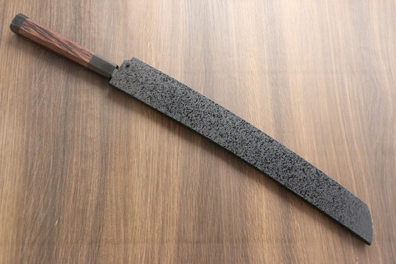 Sakai Takayuki Zangetsu Silver Steel No.3 Sakimaru Yanagiba Wenge Handle with Sheath - Japanny - Best Japanese Knife