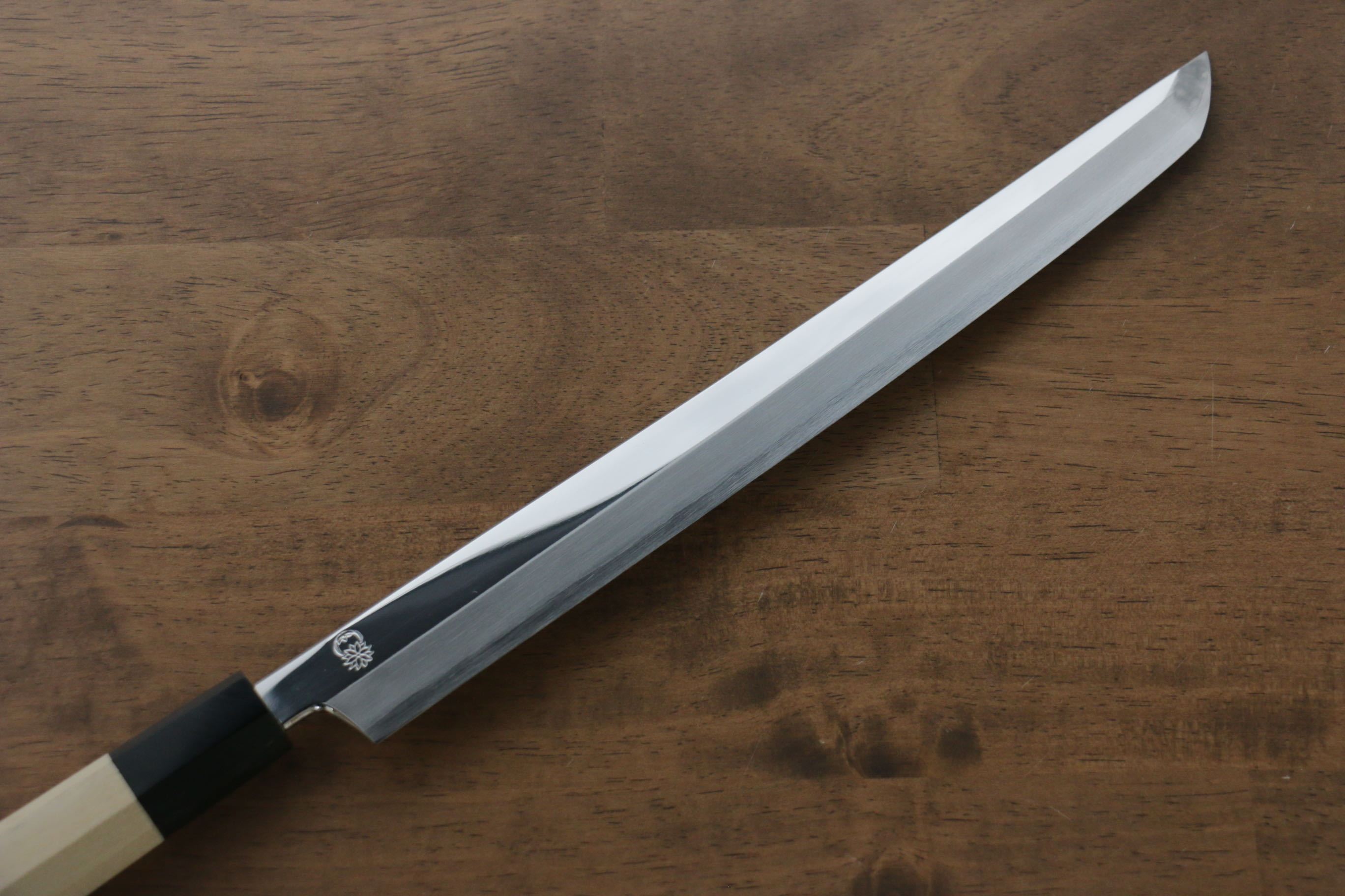 Choyo Silver Steel No.3 Mirrored Finish Sakimaru Takohiki 270mm Magnolia Handle - Japanny - Best Japanese Knife