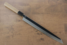  Choyo Silver Steel No.3 Mirrored Finish Kengata Yanagiba 300mm Magnolia Handle - Japanny - Best Japanese Knife